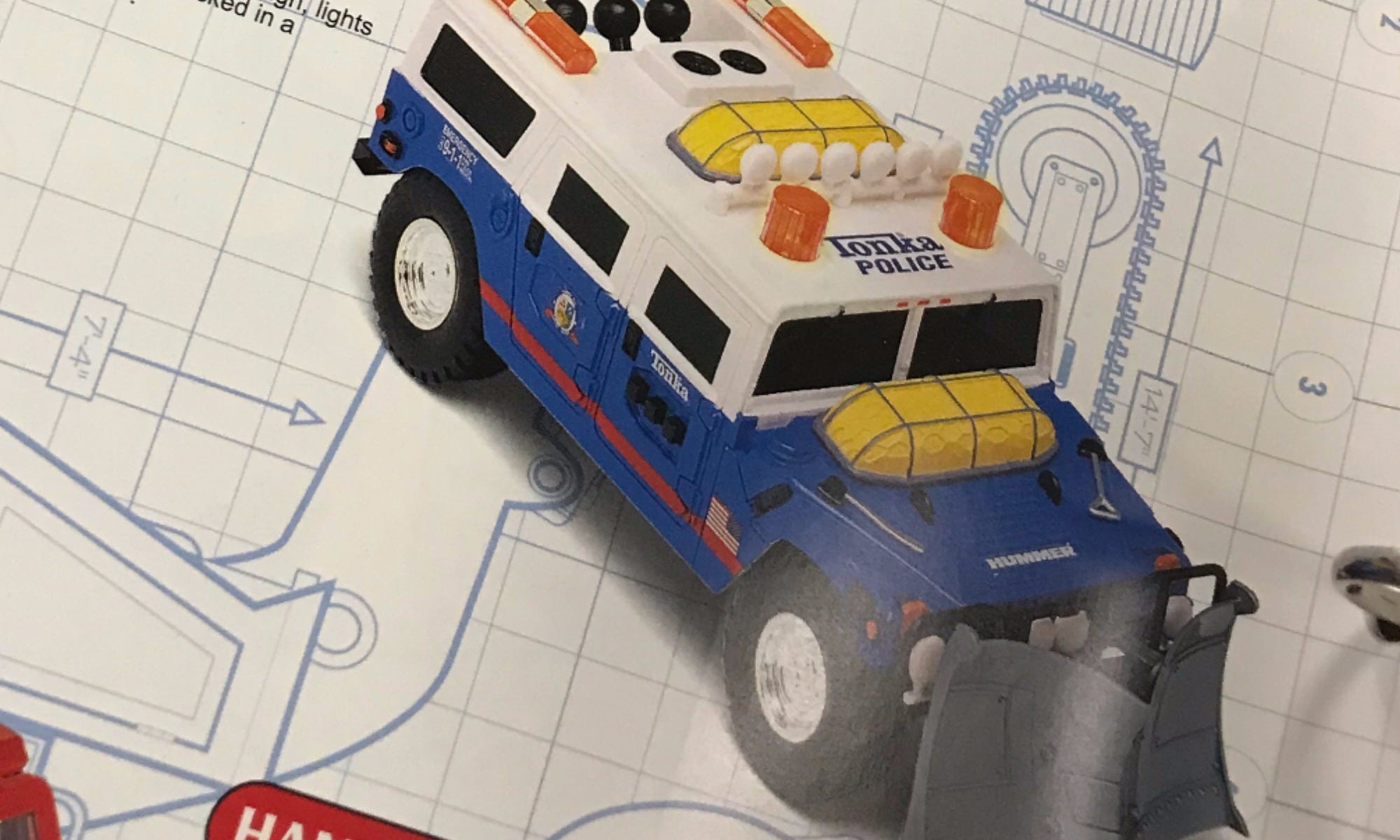 tonka hummer rescue truck